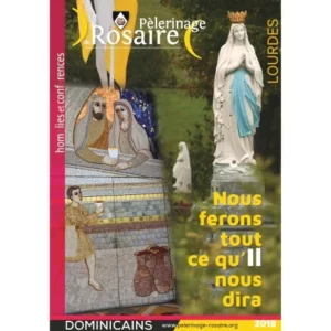 Affiche du Pèlerinage du Rosaire à Lourdes en 2018