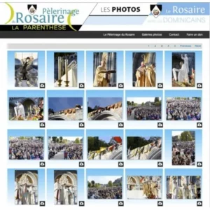 Galerie photos pèlerinage du Rosaire avec les Dominicains