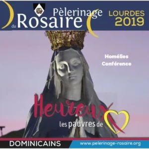 Pèlerinage du Rosaire à Lourdes 2019, statue de la Vierge Marie.
