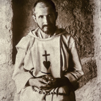 Le PËre Charles de Foucauld (1858-1916) ‡ Tamanrasset (AlgÈrie). Vers 1907.  //
Brother Charles de Foucauld (1858-1916) at Tamanrasset (Algeria). Ca. 1907.