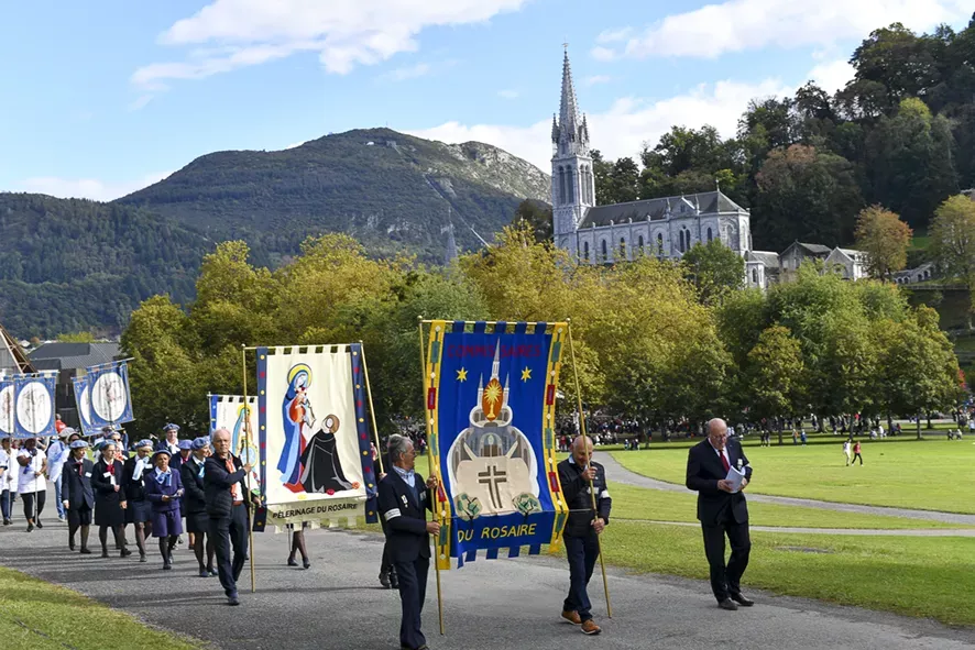 Pèlerinage du Rosaire à Lourdes, France